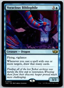 Voracious Bibliophile R Commander: Tarkir: Dragonstorm 23 NM - Image 1
