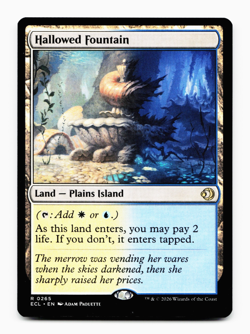 Hallowed Fountain [Lorwyn Eclipsed] Magic MTG ECL 0265 - Shock Land ⚪💧 - Image 3
