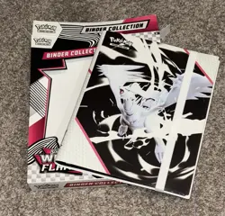 POKEMON OFFICIAL WHITE FLARE BINDER Collection *BINDER ONLY* - Image 1