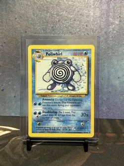Pokemon TCG Poliwhirl Base Set 38/102 Regular Unlimited Uncommon LP - Image 1
