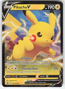 Pikachu V SWSH061 Pokemon TCG Sword & Shield Promo NM - Image 1