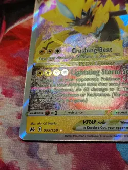 Zeraora VSTAR 055/159 SWSH: Crown Zenith Holo Pokemon TCG 2023 - Image 5