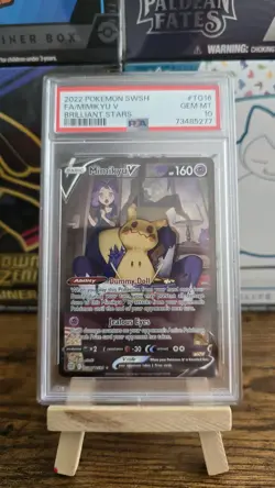 Pokemon Mimikyu V TG16/TG30 Brilliant Stars Trainer Gallery Full Art Holo PSA 10 - Image 1