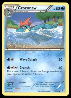 Pokemon TCG Pokemon Croconaw Croconaw Uncommon Regular - Image 1