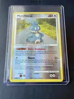 Pokemon TCG Munchlax 33/130 Diamond and Pearl Reverse Holo 2007 - Image 3