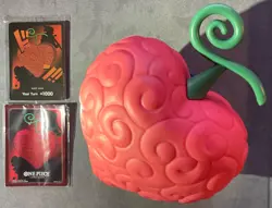 One Piece DF03 Devil Fruit Vol 3 - Promo Don Card, Sleeves & Fruit Only - Image 1