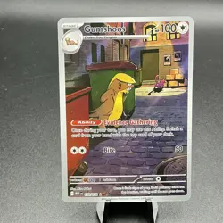 Gumshoos 153/132 Mega Evolution MEG Holo NM Trump Card Pokemon - Image 1