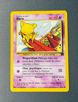 Abra 49/82 Team Rocket French Pokemon Card * LP Lightly Played * - Image 1