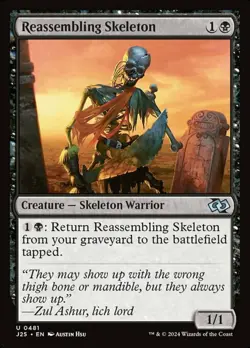 Reassembling Skeleton, Foundations Jumpstart, Near Mint x 1 MTG - Image 1