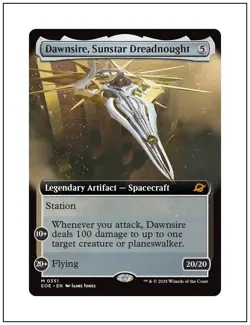 1x Dawnsire, Sunstar Dreadnought, Extended Art, Magic the Gathering MTG NM - Image 1