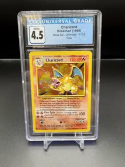 CGC 4.5 Charizard 1999 Base Set 4/102 Holo Pokemon Card - Image 4