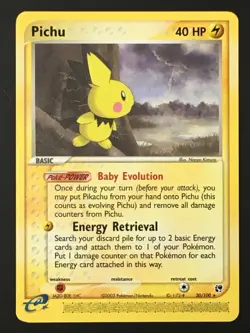Pokemon TCG Pichu 20/100 Ex Sandstorm English Non Holo NM+ - Image 1