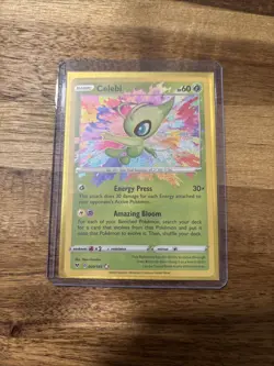 Celebi 9/185 Pokemon TCG Sword & Shield Vivid Voltage Amazing Rare NM - Image 1