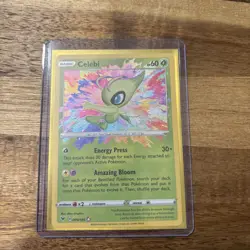 Celebi 9/185 Pokemon TCG Sword & Shield Vivid Voltage Amazing Rare NM - Image 2