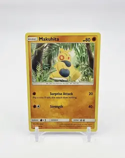Makuhita Common Pokemon TCG Lycanroc & Alolan Raichu 18/30 - Image 1