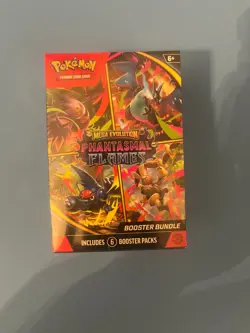 Pokemon TCG Mega Evolution Phantasmal Flames Booster Bundle (6 Packs) Sealed - Image 1