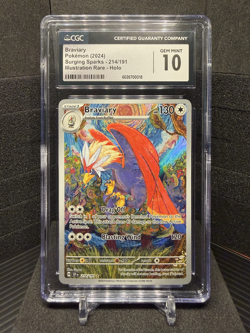 2023 | Pokemon Surging Sparks | Braviary Illustration Rare | 214/191 | CGC 10 - Image 1