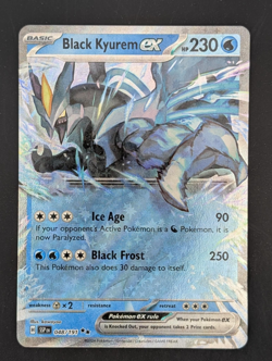 2024 Pokemon Surging Sparks Double Rare Black Kyurem EX #48/191 RR - Image 1