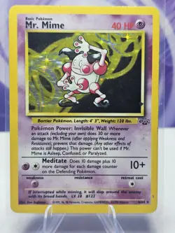 Mr Mime 6/64 MP Holo Rare Unlimited Jungle 1999 WoTC Pokemon TCG - Image 1