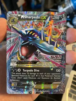 2013 POKEMON XY BLACK STAR PROMO #XY200 MEGA SHARPEDO EX PREMIUM COLLECTION - Image 1