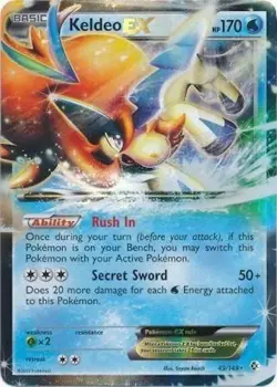 Pokemon TCG - Keldeo EX - 49/149 - Ultra Rare - Boundaries Crossed [Near Mint] - Image 1