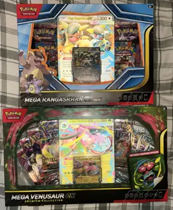 Lot Of 2 Pokemon Ex Box! 1 Mega Kangaskhan + 1 Venusaur Premium Collection - Image 1