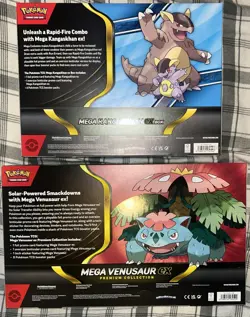 Lot Of 2 Pokemon Ex Box! 1 Mega Kangaskhan + 1 Venusaur Premium Collection - Image 2