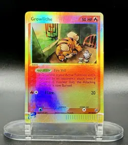 Growlithe 65/100 Reverse Holo Pokemon EX Sandstorm 2003 Vintage LP/NM - Image 2