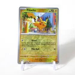 Pikachu 018/091 S&V: Paldean Fates Reverse Holo Pokemon TCG - Image 1