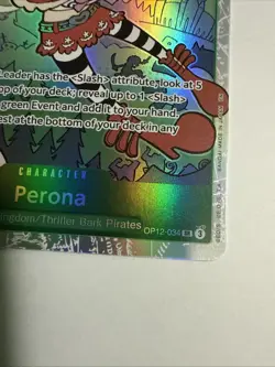 One Piece TCG Perona OP12-034 SR Alt Art Super Rare Legacy of the Master NM - Image 3