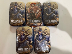 One Piece Tin Packs Vol. 2 (TS-02 OP-13) - Lot of 5 - Sealed - Image 1