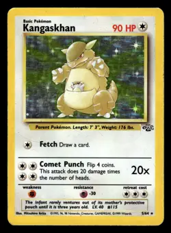 Kangaskhan 5/64 Holo Rare Jungle Set Pokemon Card - 2 - Image 1