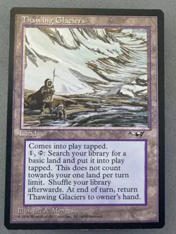 Thawing Glaciers Alliances MTG-Never Played Near Mint-Vintage magic RESERVE LIST - Image 1