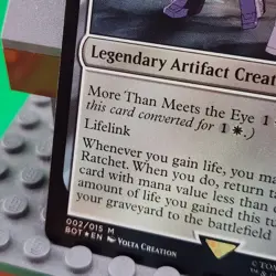 Ratchet Field Medic *FOIL* Magic The Gathering Transformers BOT - Image 4