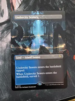 Undercity Sewers (Borderless) #332 (NM) (MKM) (Non-Foil) Murders MTG Magic - Image 1