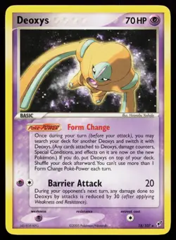Deoxys (Defense Forme) 18/107 Rare Deoxys Pokemon Card - Image 1