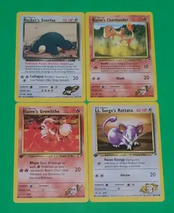 Pokemon Vintage 1st Edition GYM Challenge Cards Lot Of 4 Rocket's Snorlax, ++ - Image 1