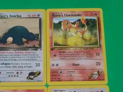 Pokemon Vintage 1st Edition GYM Challenge Cards Lot Of 4 Rocket's Snorlax, ++ - Image 3
