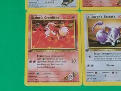 Pokemon Vintage 1st Edition GYM Challenge Cards Lot Of 4 Rocket's Snorlax, ++ - Image 5
