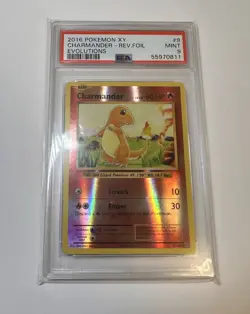 2016 Pokemon XY Evolutions Charmander Reverse Foil #9 PSA 9 MINT🔥🔥 - Image 1