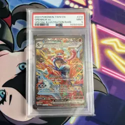 Pokemon Greninja ex Twilight Masquerade Special Illustration Rare #214 PSA 9 - Image 1