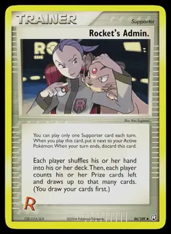 Pokemon Card - Rocket's Admin. Team Rocket Returns 86/109 Uncommon - Image 1
