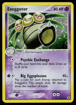 Pokemon Card - Exeggutor FireRed & LeafGreen 5/112 Holo Rare - Image 1
