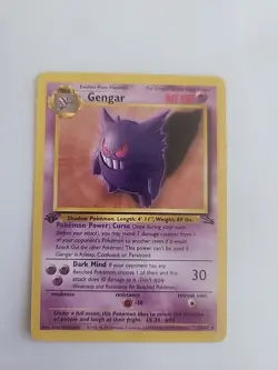 Gengar FIRST EDITION Fossil 20/62 LP NON-HOLO RARE 1999 - Image 1