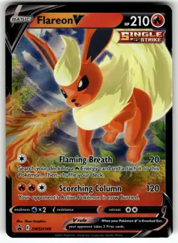 Flareon V - SWSH149 SWSH: Sword & Shield Promo Cards NM Pokemon Card TCG - Image 1