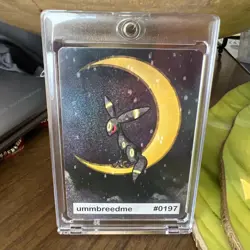 Umbreon (ummbreedme) #197 - Set Hit Holo - Gen 2 Pookiemoot Fan Art - Pokemon NM - Image 1