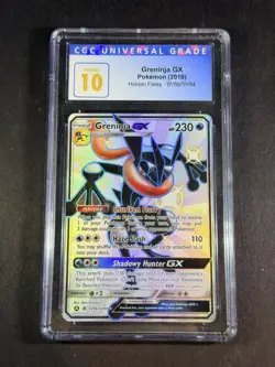 Pokemon Hidden Fates CGC 10 Pristine Greninja GX SV56/SV94 Shiny Vault - Image 1