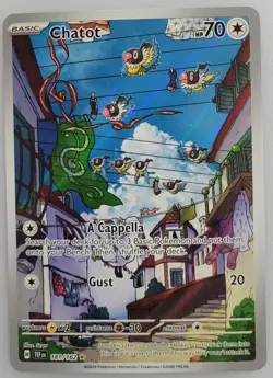 Chatot 181/162 SV05: Pokemon Temporal Forces Holo NM - Image 1