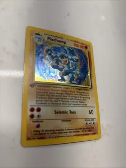 Pokemon TCG Machamp Holo Rare 1st Edition Base Set 8/102 - Image 3
