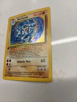 Pokemon TCG Machamp Holo Rare 1st Edition Base Set 8/102 - Image 4